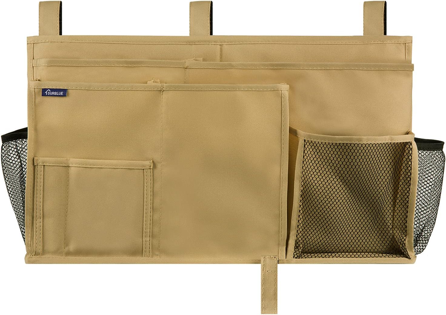 Surblue Bedside Caddy Hanging Bed Organizer Storage Bag Pocket for Bunk and Hospital Beds, College