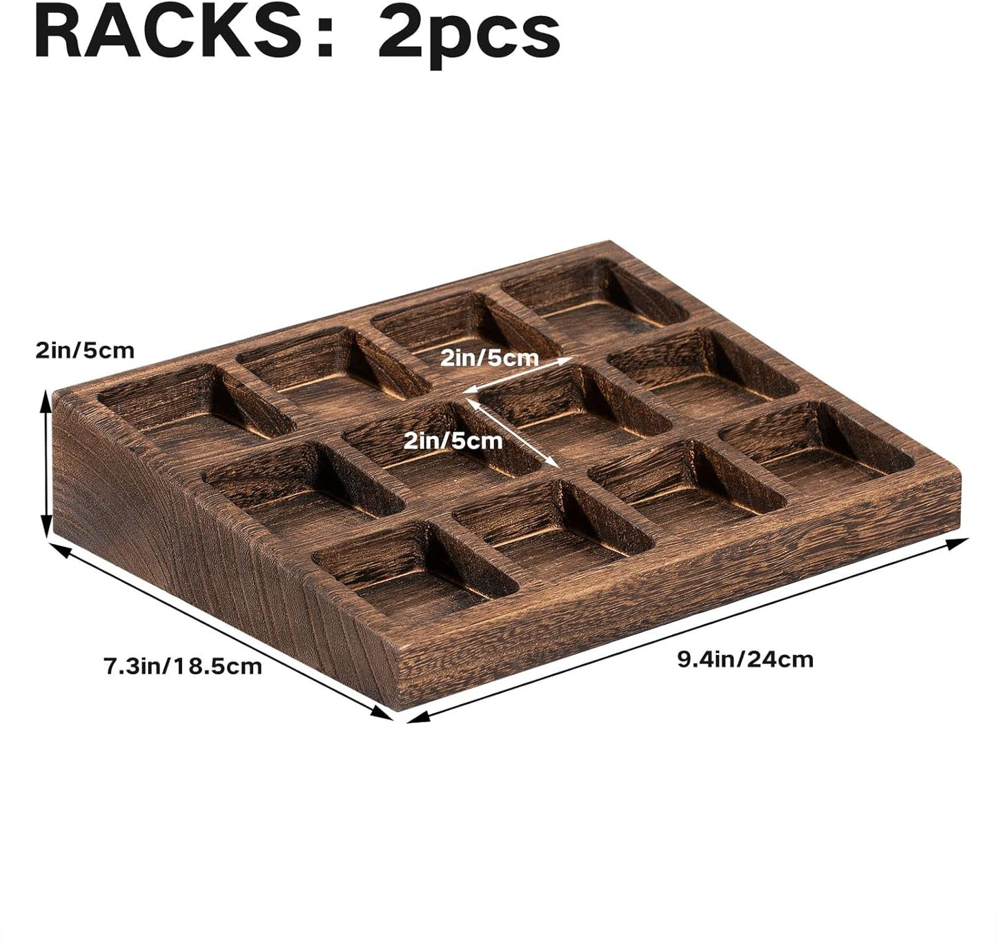 Yangbaga 24Pcs Glass Spice Jars with Labels-4oz Acacia Wood Lid Square Spice Containers and 2pcs