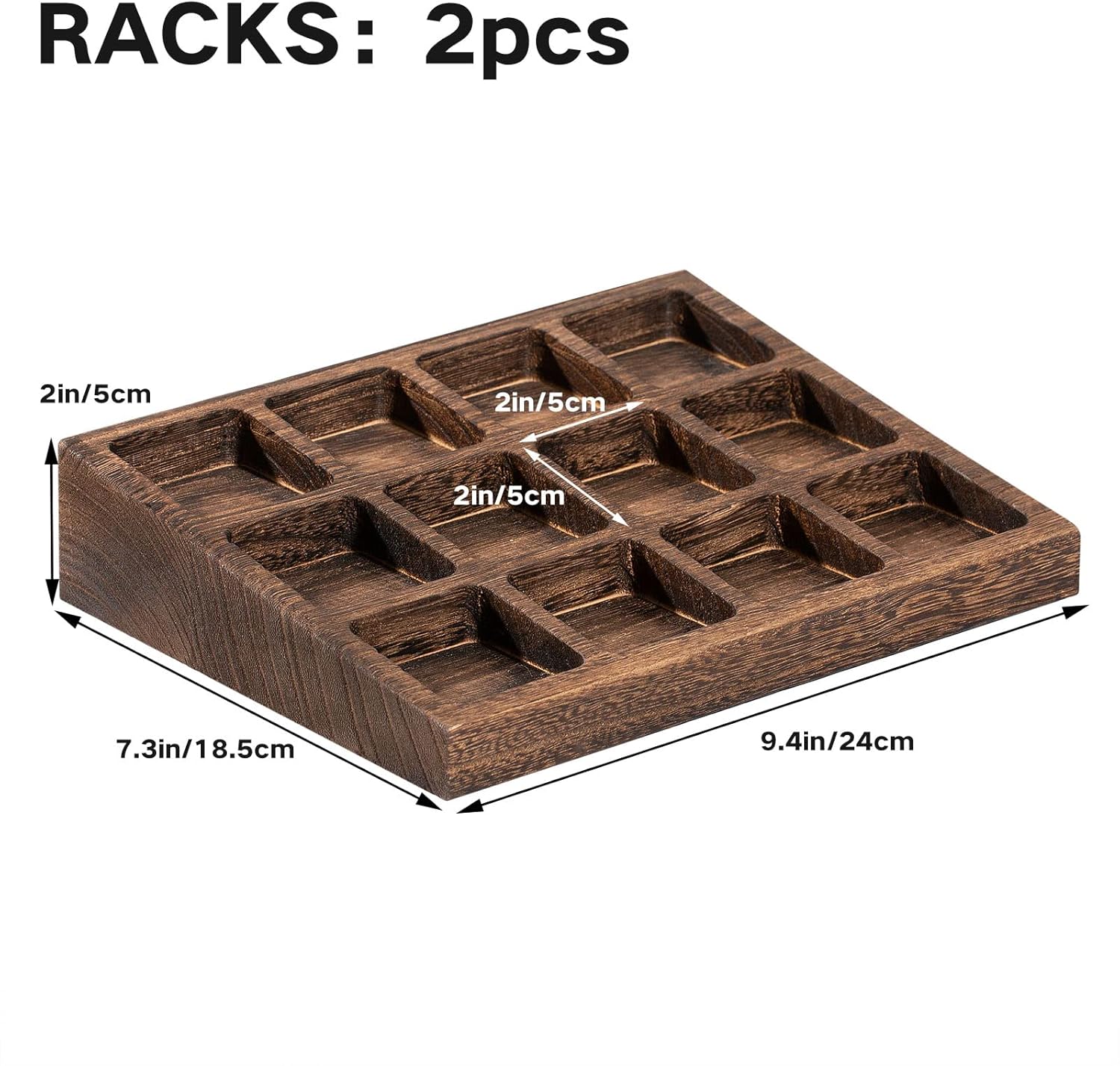 Yangbaga 24Pcs Glass Spice Jars with Labels-4oz Acacia Wood Lid Square Spice Containers and 2pcs
