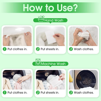 Poesie Laundry Detergent Sheets Fresh Scent 320 Sheet Liquidless Soap Sheets Detergent for Travel