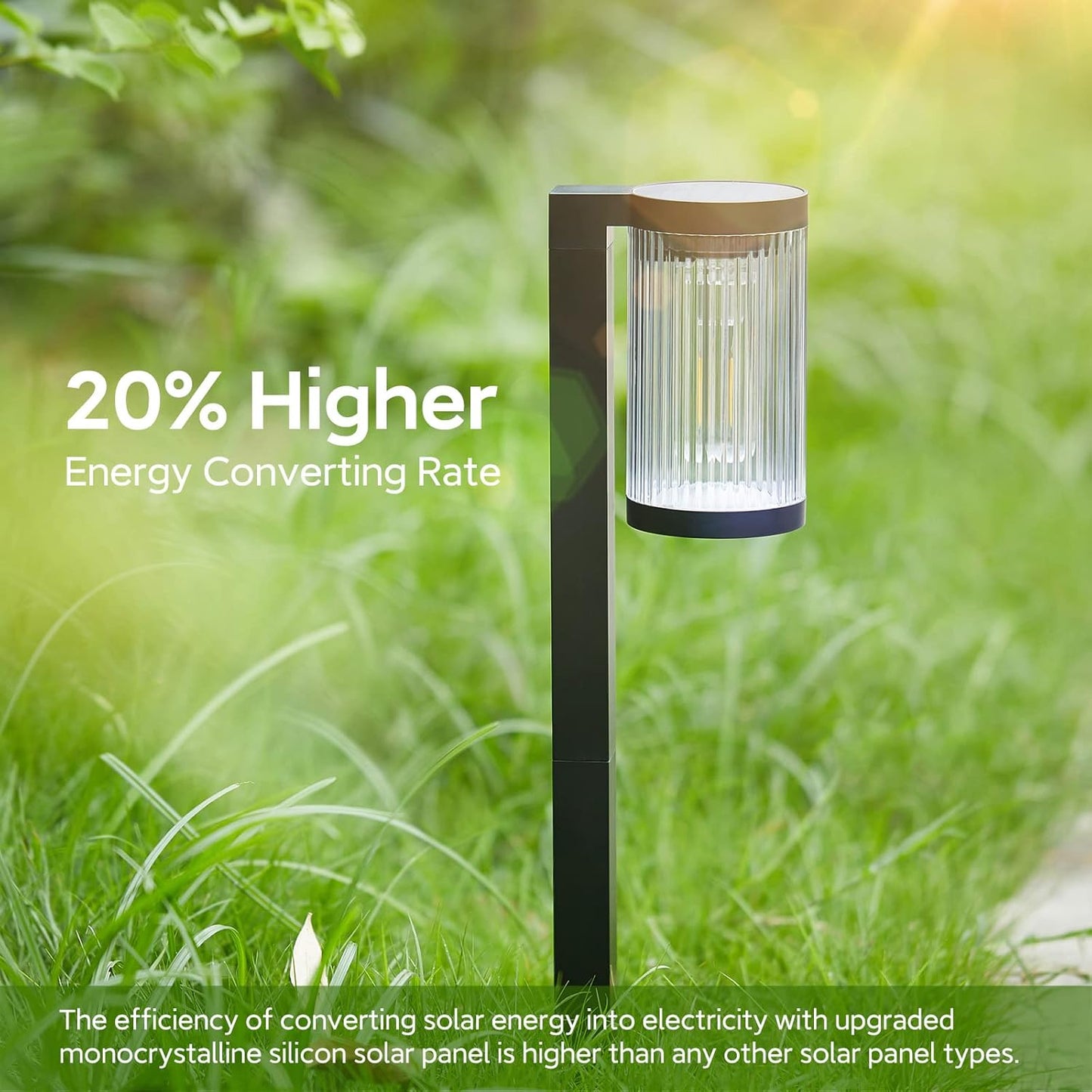 Solar Pathway Lights Outdoor, 6 Pack Upgraded Outdoor Solar Lights for Outside Super Bright Up to