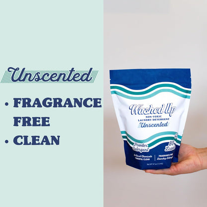 Unscented Laundry Detergent Powder | Fragrance-Free | Safe for Sensitive Groups | Powerful Clean |
