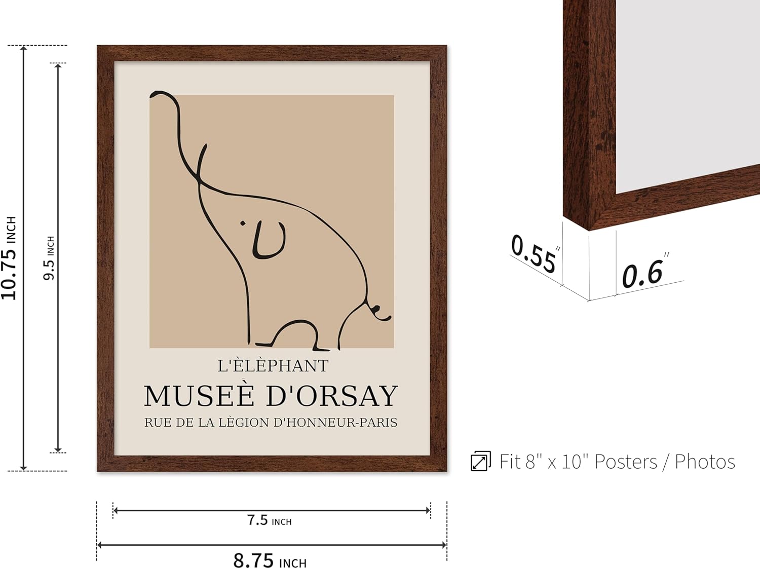 Poster Master Vintage Poster - Retro Minimalist Print - Gift for Artist, Housewarming - Elephant