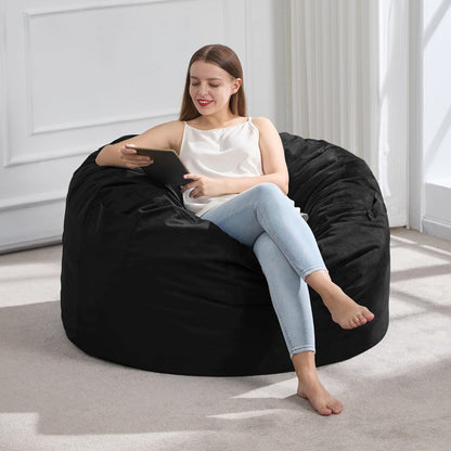 Hobestluk 3FT Bean Bag Chair Giant Bean Bag Chairs for Adults Large Bean Chairs with Removable