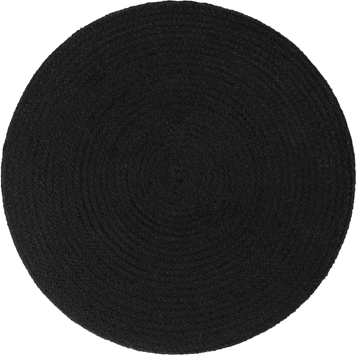 REDEARTH · Cylindrical Pouf Ottoman - Braided Pouffe Accent Sitting Round Footrest for Living Room