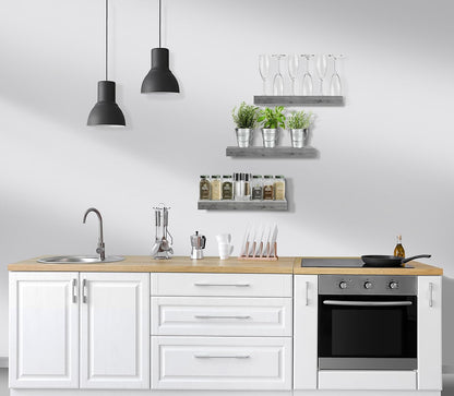 Sorbus Floating Shelves for Wall, Bathroom Shelves Wall Mounted for Kitchen, Bedroom, Bathroom