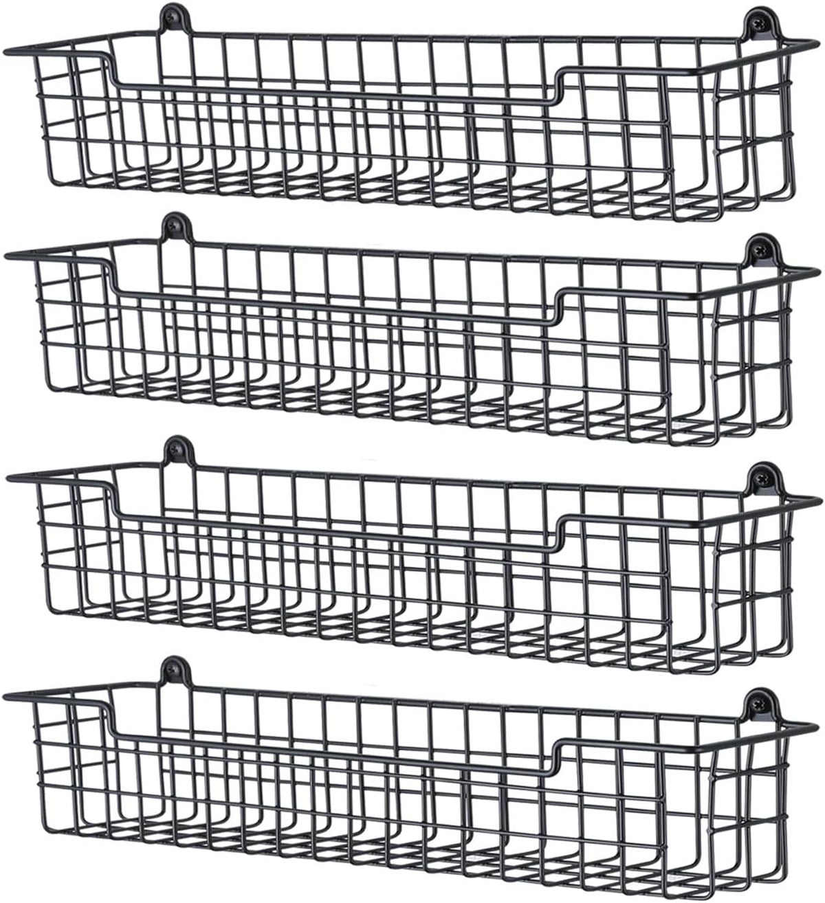 Spice Rack Organizer Wall Mount, Spice Organization Storage Shelf for Cabinet Door, 4 Packs Wall
