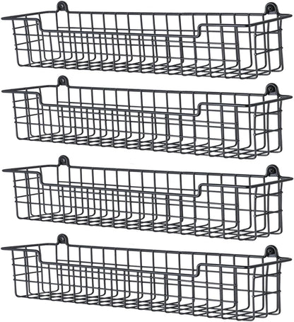 Spice Rack Organizer Wall Mount, Spice Organization Storage Shelf for Cabinet Door, 4 Packs Wall