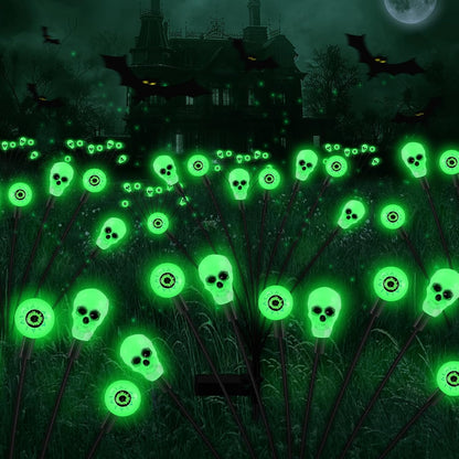 Solar Halloween Lights Outdoor,Halloween Decorations Outdoor, Scary Eyeball Lights,2PACKS
