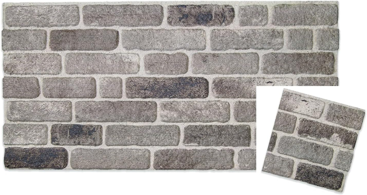 IZODEKOR 3D Wall Panels Brick Effect - Cladding, Stone Look, Styrofoam Facing for Living Room