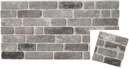 IZODEKOR 3D Wall Panels Brick Effect - Cladding, Stone Look, Styrofoam Facing for Living Room