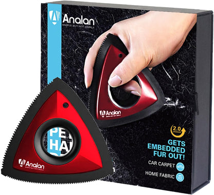 Analan Mini Pet Hair Remover for Car Detailing Supplies, Carpet Dog Hair Remover for Car Interior