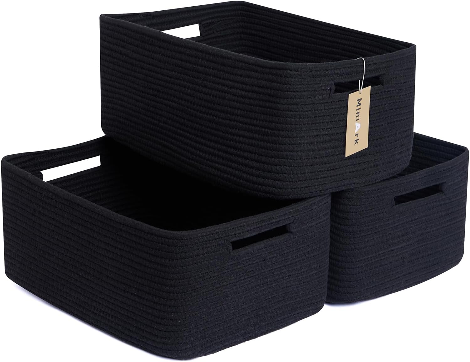 Large Storage Baskets for Shelves, Closet Organizers Bins for Clothes Blanket Towels, Baby Nursery