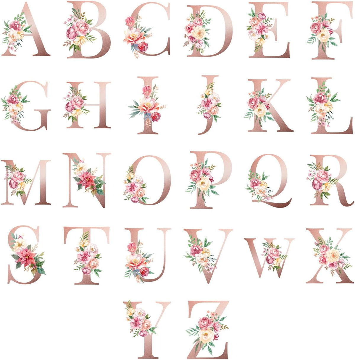 Letter Name Ornament, Personalized Christmas Ornaments 2025, Custom Initial A-Z Monogram Ornament