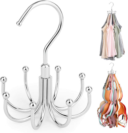 ZEDODIER Tank Top Hanger, Rotatable Bra Organzier for Closet, Max 24 Storage Capacity Sport Bra
