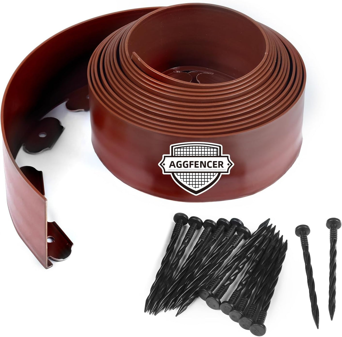 4 in x 100 Ft Garden Landscape Edging, No Dig Garden Edging Border Kit with 184 Pcs Spikes for