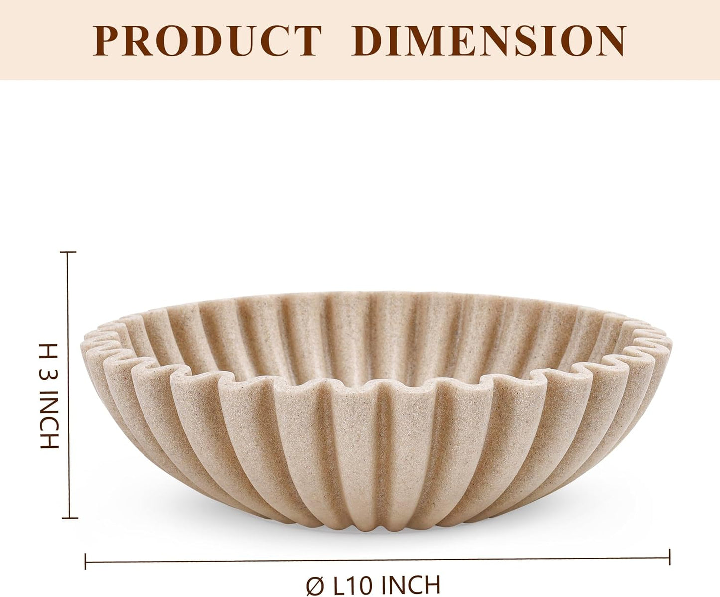 Large Decorative Bowl, Modern Handicraft Bowls for Home Decor, Decorative Fruit Bowl for Kitchen
