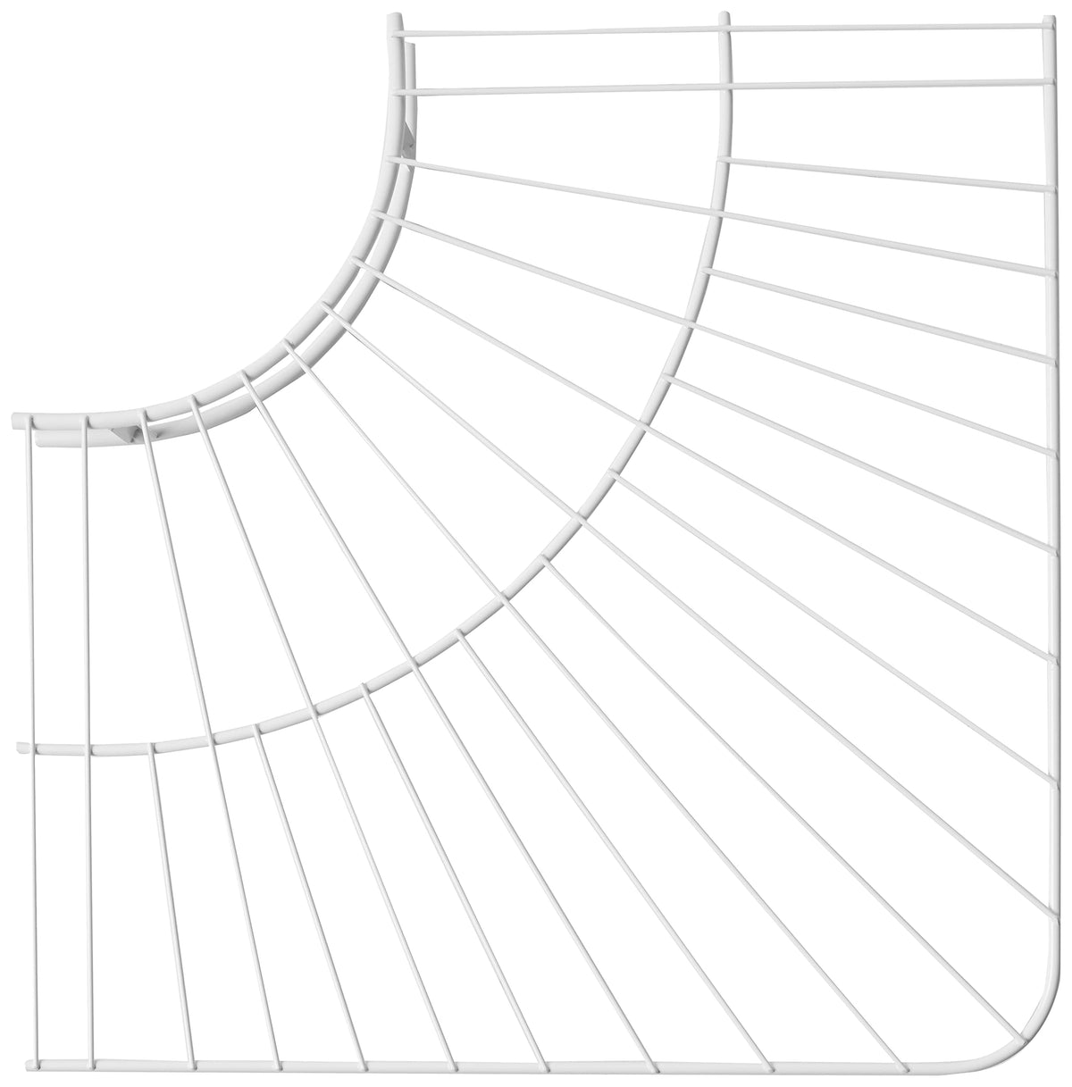 Rubbermaid Commercial Products FreeSlide Wire Shelving, 12-Inch, White, Closet Organizer and