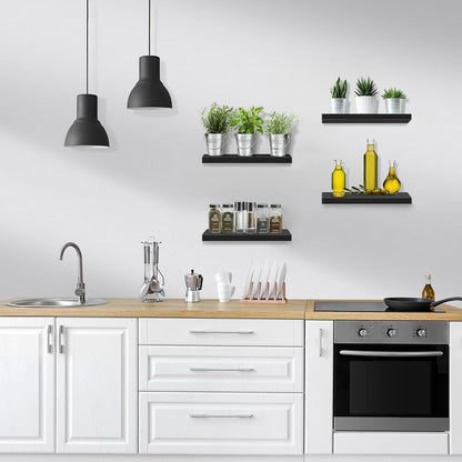 Sorbus Floating Shelves for Wall, Bathroom Shelves Wall Mounted for Kitchen, Bedroom, Living Room
