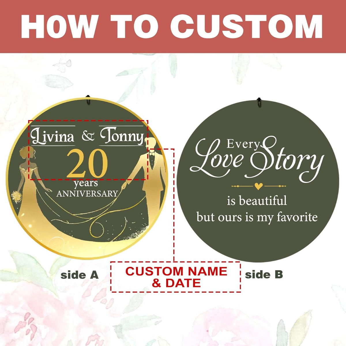 ASTARIN Wedding Memory Day Gifts Wind Chimes Customized, Personalized Wind Chimes 2025, for Couple