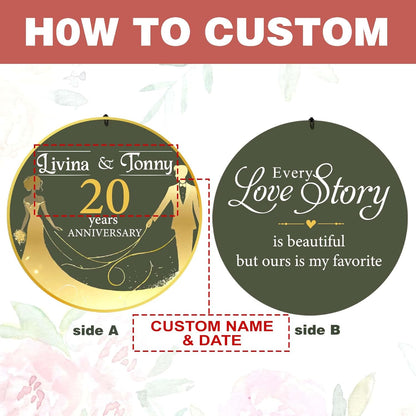 ASTARIN Wedding Memory Day Gifts Wind Chimes Customized, Personalized Wind Chimes 2025, for Couple