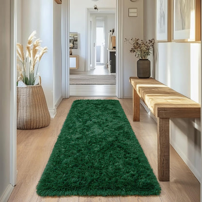 Rezutan Modern Shaggy Area Rug - Super Soft Fluffy Non-Slip Living Room Bedroom Rug for Kids