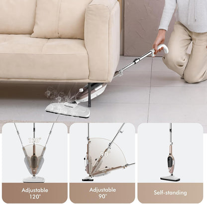 Steam Mop - All-in-one Powerful Handheld Steam Cleaner Detachable Floor Steamer with 11