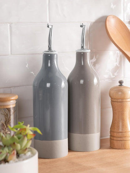 famiware Milkyway 16oz Ceramic Olive Oil Dispenser Bottle, Olive Oil and Vinegar Dispenser Bottle