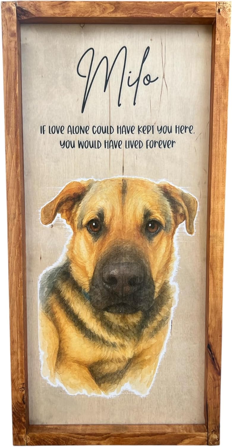 Dog photo Memorial photo Dog picture frame Animal picture frame Pet lost gift Gift for pet owner