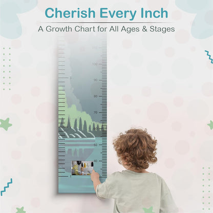 A Lifetime Story Growth Chart for Wall - Personalized for Photos, Photo Stickers, and Memory Album