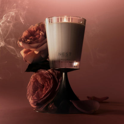 NEST New York Scented Classic Candle, Rose Noir & Oud - 8.1 oz - Up to 60-Hour Burn Time - Reusable