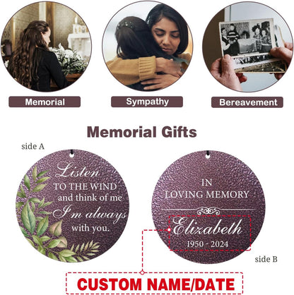 ASTARIN 36" Large Deep Tone Personalized Sympathy Wind Chimes, Memorial Wind Chime for Loss of
