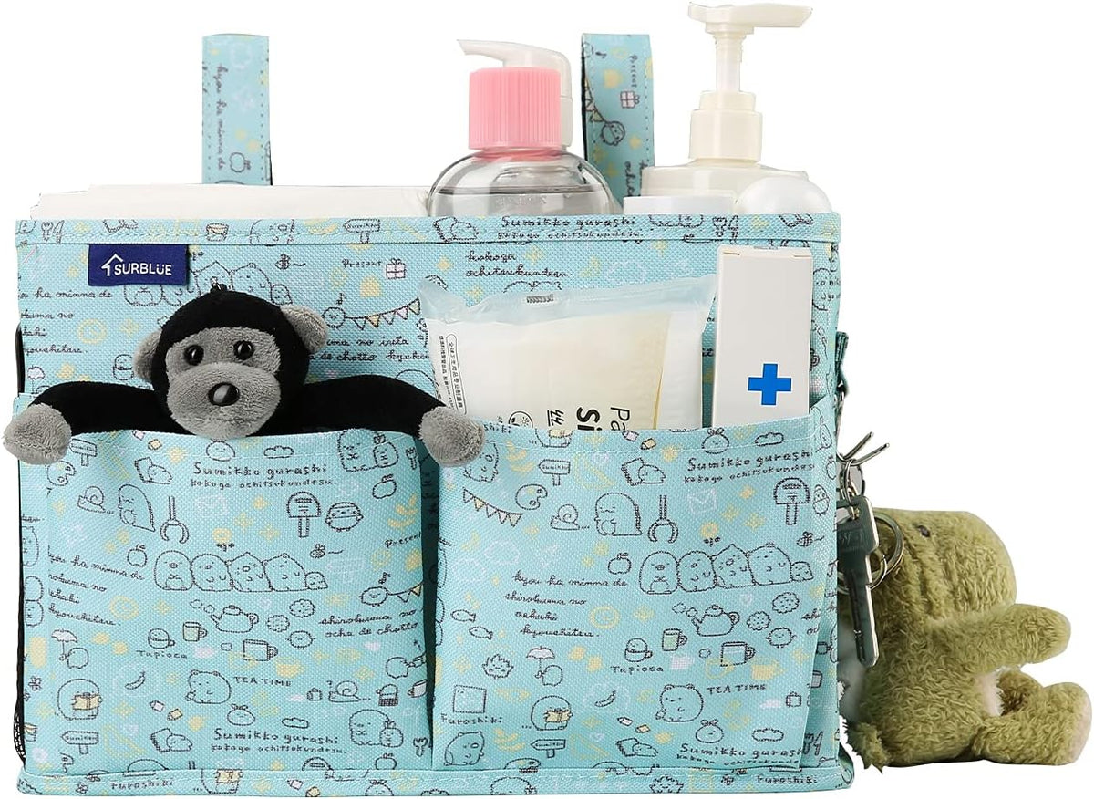 Surblue Bedside Caddy Hanging Bed Organizer Storage Bag Pocket for Bunk and Hospital Beds, College