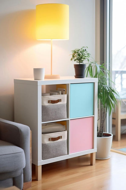 DECOMOMO Storage Baskets for Shelves - Fabric Closet Organizers and Storage Bins, Perfect Baskets