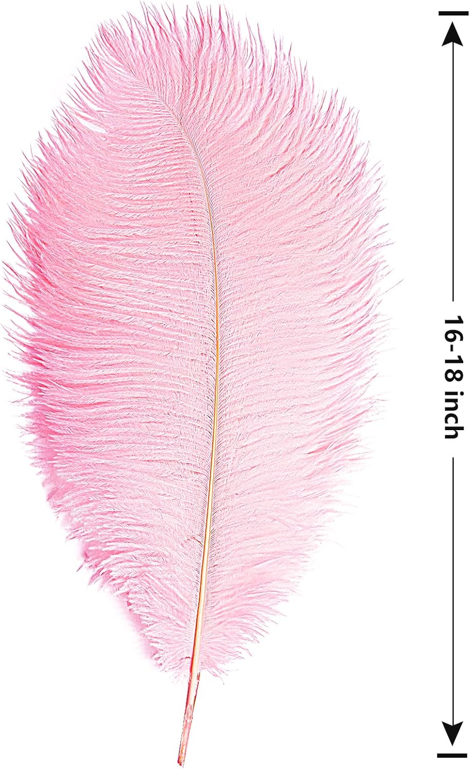 THARAHT 12PCS Ostrich Feathers Natural Bulk 16-18Inch(40-45cm) for Wedding Party Centerpieces