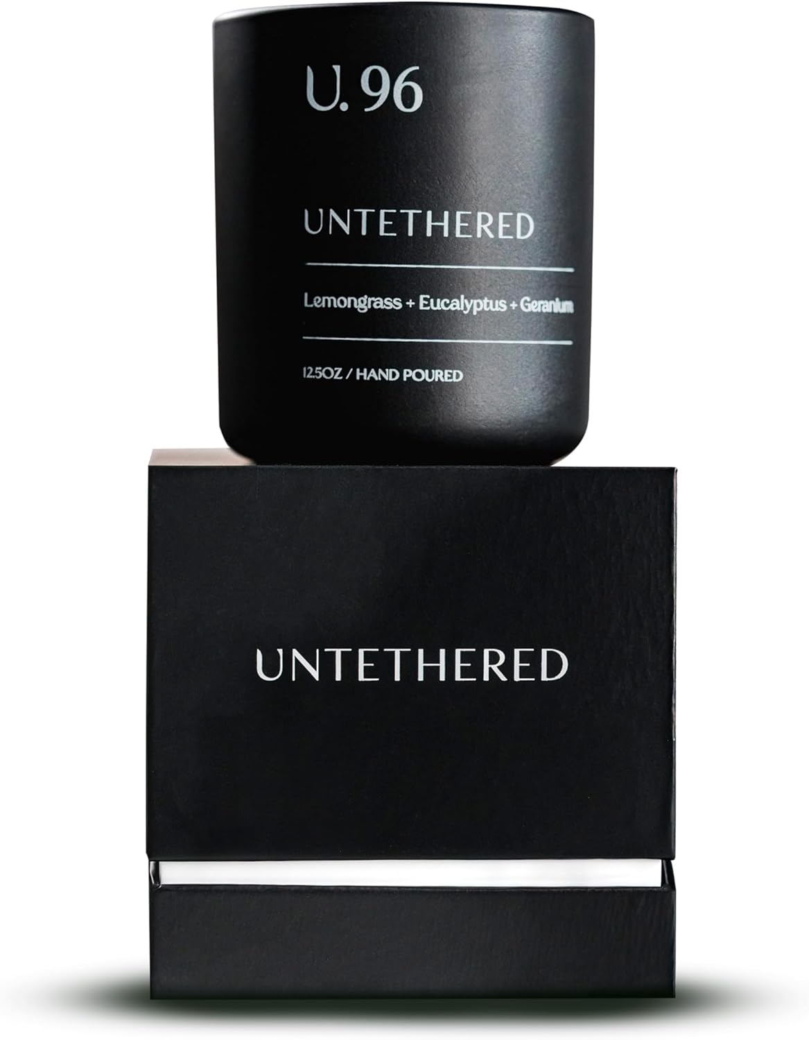 U.96 Luxury Scented Candle – Lemongrass, Eucalyptus & Amber | Hand-Poured in USA w/ 100% Natural