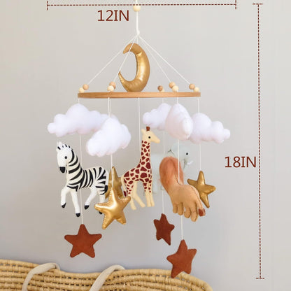 Safari Mobile for Crib Safari Baby Crib Mobile for Boys Girls Animal Baby Mobile for Crib Nursery