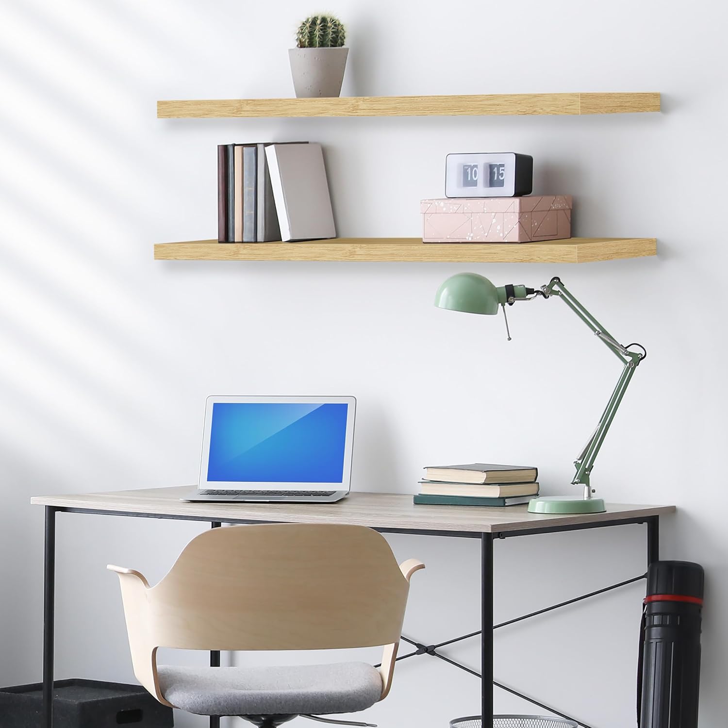 Sorbus Floating Shelves for Wall - 48 Inch Long Bathroom Shelves, Wall Decor for Bedroom, Kitchen