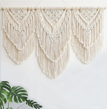 Achart Macrame Wall Hanging Large- Boho Wall Decor- large wall art- Wall Decor Living Room- Macrame