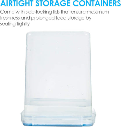 Vtopmart Large Food Storage Containers 5.2L / 175oz, 4 Pieces BPA Free Plastic Airtight Canisters