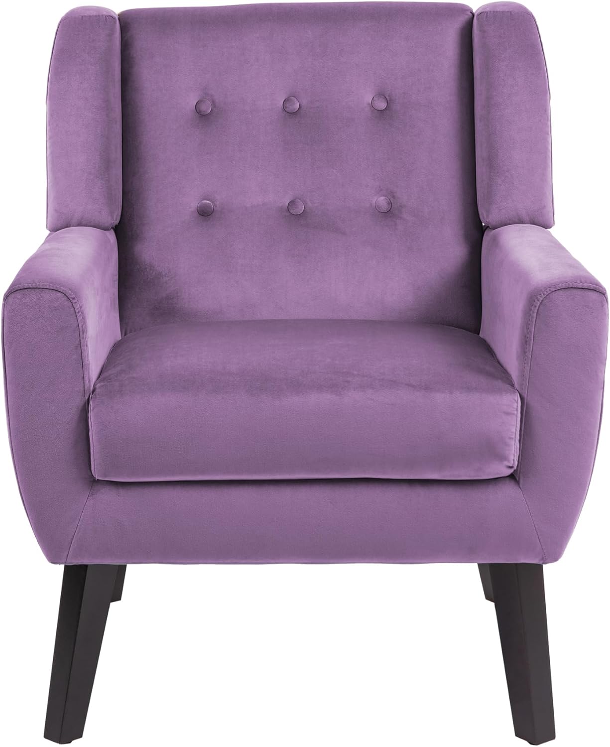 UIXE Accent Chairs Set of 2, Modern Upholstered Arm Chair, Mid-Century Club Armchair Comfy Single