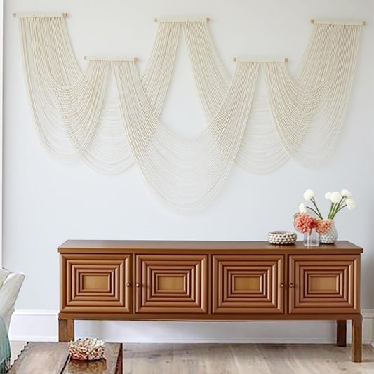 IOWER Macrame Wall Hanging Large Wall Home Decor Modern Fiber Wall Art Geometric Decoration