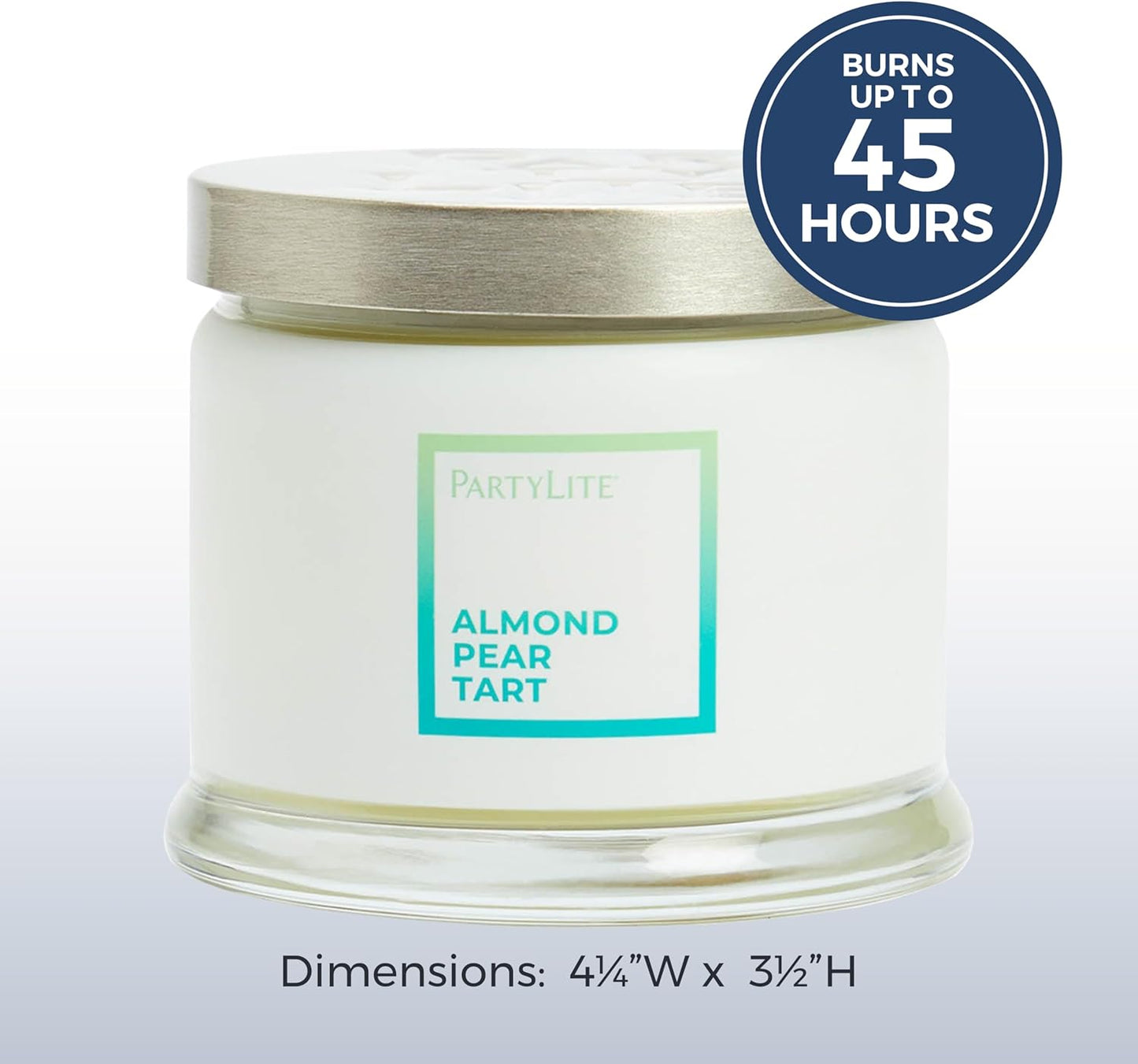 PartyLite 3-Wick Jar Candle, Highly Fragranced Clean Burning Glass Candle, 25-45 Hours Burn Time