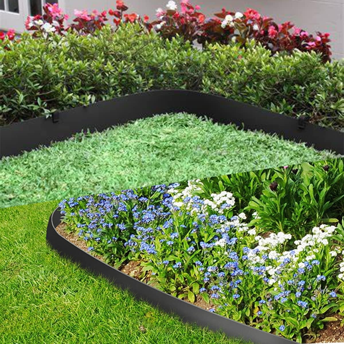 Landscape Edging Border, 5 inch Tall Wall, Garden Edging Borde Flower Bed Edging Plastic Edging for