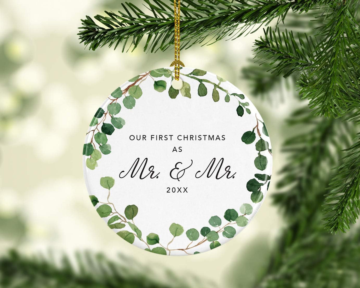 Andaz Press Custom Year Round Ceramic Porcelain Christmas Tree Ornament Keepsake Collectible Gift