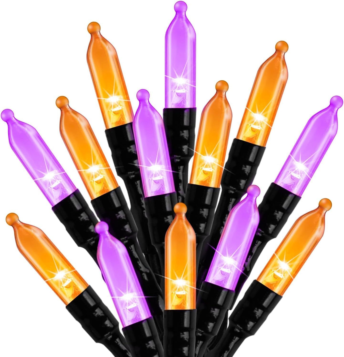 Outdoor Halloween Lights, 39Feet 100 LED Mini Lights with 8 Lighting Modes, Connectable Halloween