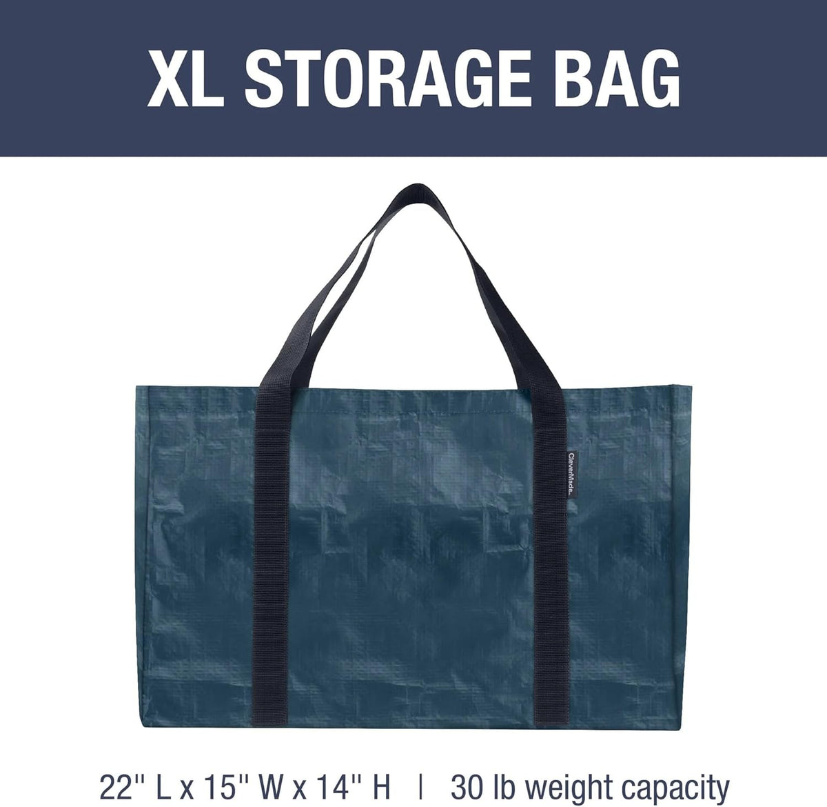 CleverMade Under Bed Storage Bag - Collapsible Storage for Shoes and Clothes Easy Use - Heavy Duty