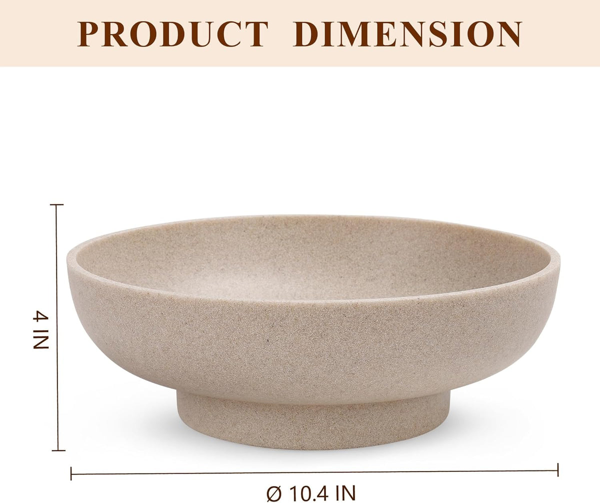 Large Decorative Bowl, Modern Handicraft Resin Bowls for Home Decor, Decorative Fruit Bowl for
