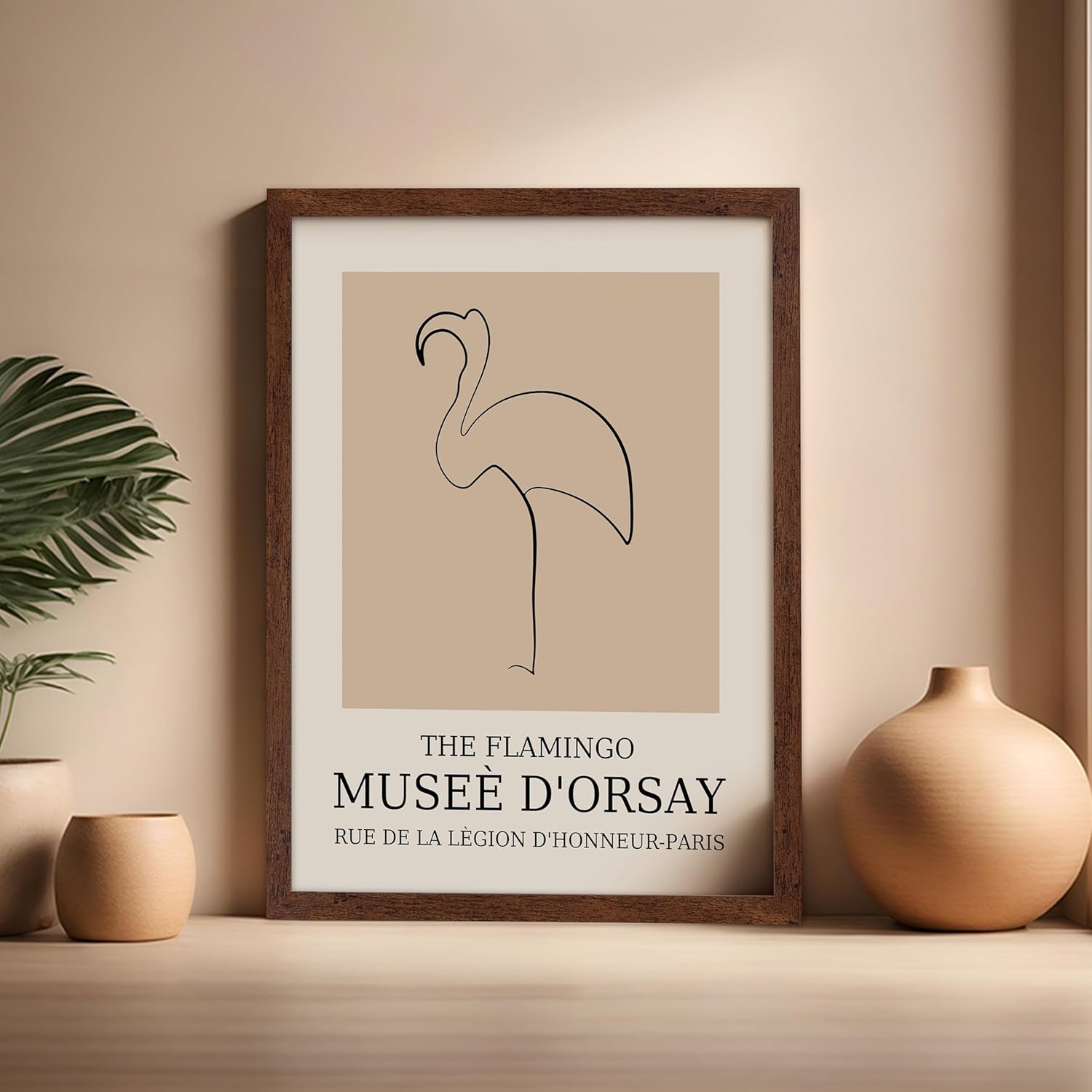 Poster Master Vintage Poster - Retro Minimalist Print - Gift for Artist, Housewarming - Flamingo