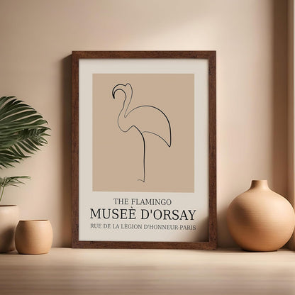 Poster Master Vintage Poster - Retro Minimalist Print - Gift for Artist, Housewarming - Flamingo
